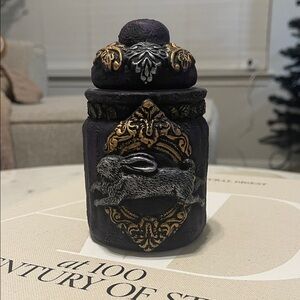 RABBIT PURPLE APOTHECARY JAR